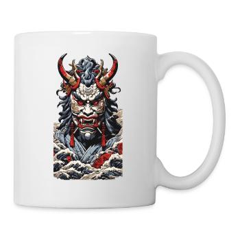Aesthetic Yokai Oni Ukiyo-E Japan Demon Style - Mug - white - Right