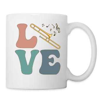 LOVE Tromboniste Instrument Tromboniste - Mug blanc - blanc - Droite