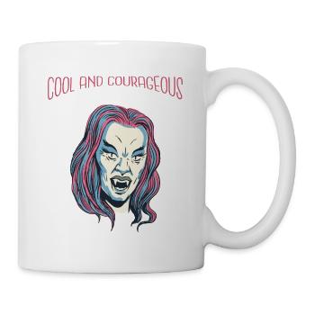 Cool Vampire Retro Halloween Beautiful Hot Fashion - Tasse - Weiß - Rechts