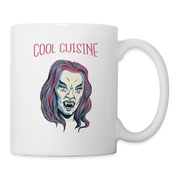 Cool Vampire Retro Halloween Beautiful Hot Fashion - Tasse - Weiß - Rechts