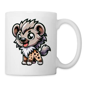 Cute Hyena Comic & Cartoon Design - Mug - white - Right