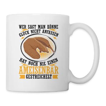 Anteater petting anteaters - Mug - white - Right