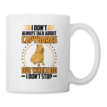 Discours sur Capybara Amérique du Sud Capybara - Mug blanc - blanc - Droite