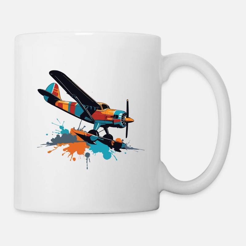 Maquette d’avion Pilote d’avion Hobby Airplane - Mug blanc - blanc