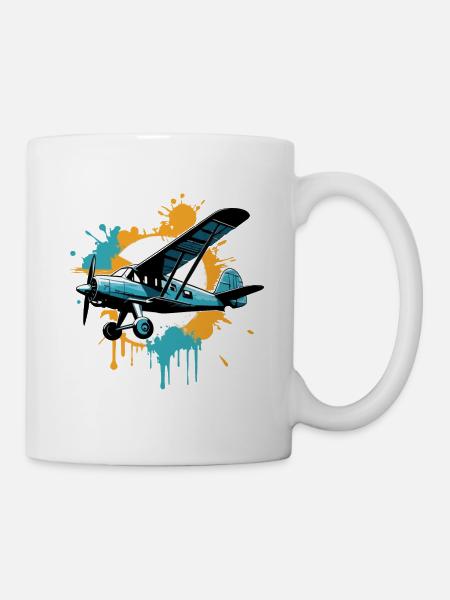 Maquette D’avion Pilote Avion Avion Hobby Design - Mug blanc - blanc