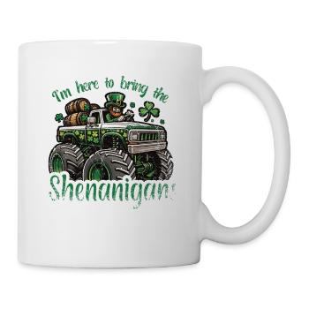 St. Patrick's Day Monster Truck Beer Shenanigans - Mug - white - Right
