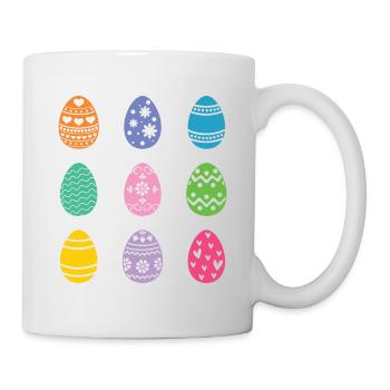 Oeufs de Pâques - Mug blanc - blanc - Droite