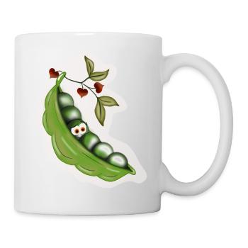 Erbsen - Tasse - Weiß - Rechts