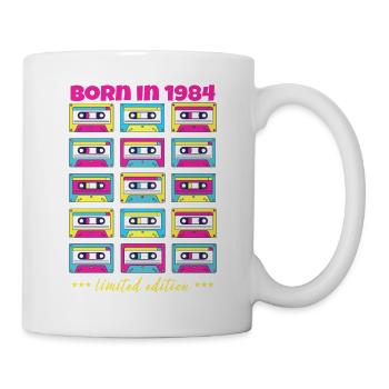 Né en 1984 Cadeau original de cassette classique - Mug blanc - blanc - Droite