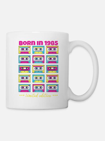 Best of 1985 Klassische Kassette Originalgeschenk - Tasse - Weiß