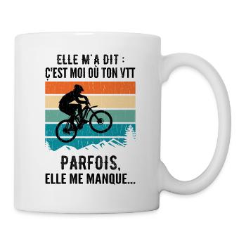 Humorous Mountain Bike Humor Mountain Bike - Mug - white - Right