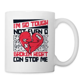 Not Even A Broken Heart Can Stop Me Open Heart - Mug - white - Right
