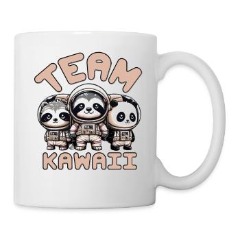 TEAM KAWAII-ASTRONAUTEN: PANDA, WASCHBÄR UND FAULTIER - Tasse - Weiß - Rechts