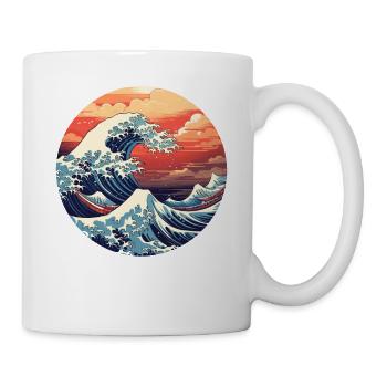 Große Welle The Great Wave Kanagawa - Mug - white - Right