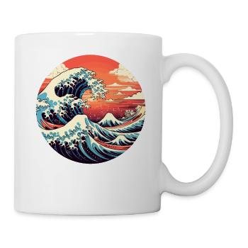 Große Welle The Great Wave Kanagawa - Mug - white - Right
