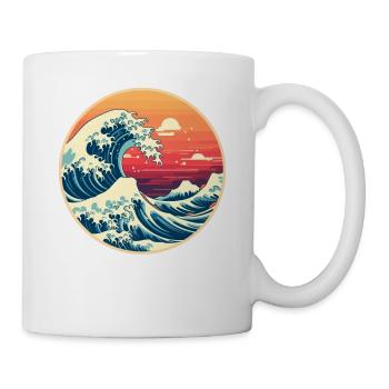 Große Welle The Great Wave Kanagawa - Mug - white - Right