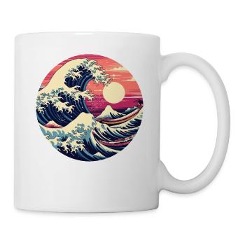 Große Welle The Great Wave Kanagawa - Mug - white - Right