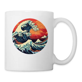 Große Welle The Great Wave Kanagawa - Mug - white - Right