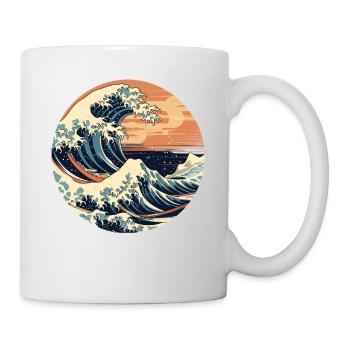Große Welle The Great Wave Kanagawa - Mug - white - Right