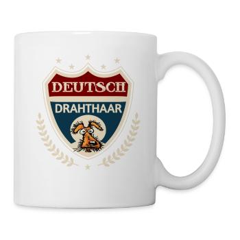 Deutsch Drahthaar - Tasse - Weiß - Rechts