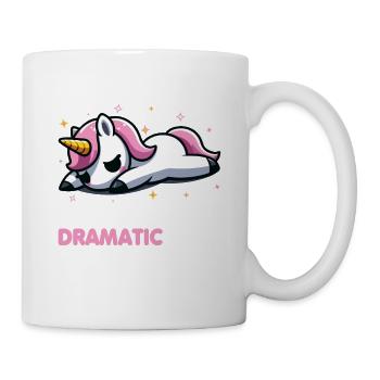 Ich werde darüber hinwegkommen, ich muss nur erst dramatisch sein - Tasse - Weiß - Rechts