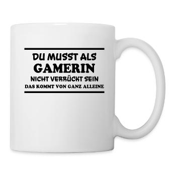 Gamerin Spruch Videospiel Sprüche Gamerin Geschenk - Tasse - Weiß - Rechts