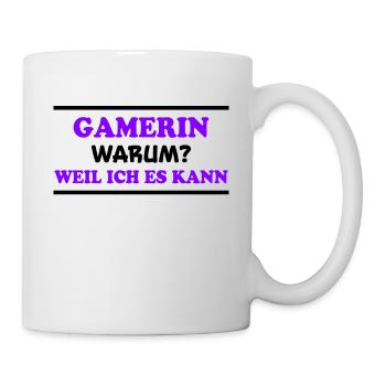 Gamerin Spruch Videospiel Sprüche Gamerin Geschenk - Tasse - Weiß - Rechts