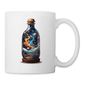 Weltall in Flasche Boho-Style Bohemian Streetwear - Tasse - Weiß - Rechts