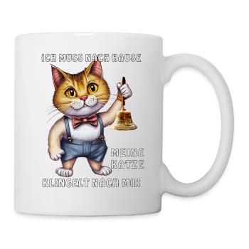 MY CAT RINGS THE BELL - Mug - white - Right