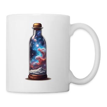 Universum in Flasche Boho Style Ästhetik - Tasse - Weiß - Rechts