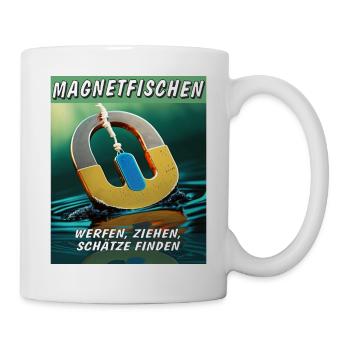 PÊCHE À L’AIMANT, LANCER, TRAÎNER, TROUVER DES TRÉSORS - Mug blanc - blanc - Droite