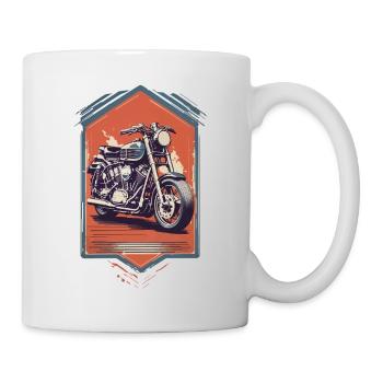 Motorcycle Biker Streetwear Retro Vintage Aesthetic - Mug - white - Right