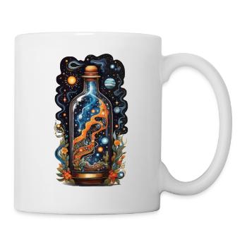 Galaxie in Flasche Boho Style Ästhetik - Tasse - Weiß - Rechts
