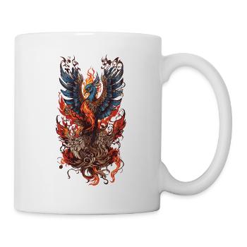 Créature mythique emblématique Phoenix Bird Streetwear - Mug blanc - blanc - Droite