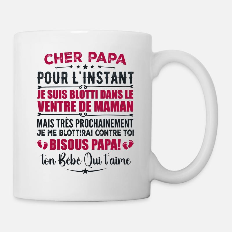 Annonce Grossesse Originale Pour Futur Papa - Mug blanc - blanc