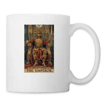Tarotkarte The Emperor Der Herrscher - Tasse - Weiß - Rechts