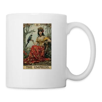 Carte de Tarot L’Impératrice Le Souverain - Mug blanc - blanc - Droite