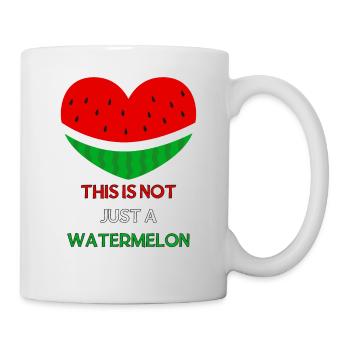 This is not a Watermelon, Palästina, Palestine - Tasse - Weiß - Rechts