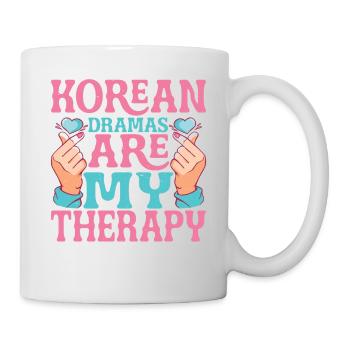 Les drames coréens sont ma thérapie 9 - Mug blanc - blanc - Droite