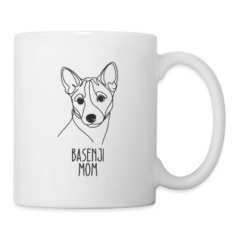 Linie Art Mom - Basenji - Tasse - Weiß - Rechts