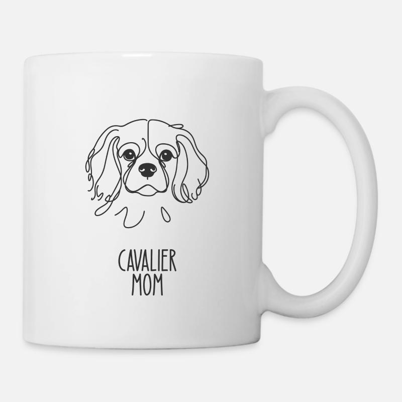 Linienkunstmutter - Kavalier - Tasse - Weiß