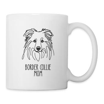 Line Art Mom - Border Collie - Mug - white - Right