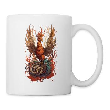 Créature mythique emblématique Phoenix Bird Streetwear - Mug blanc - blanc - Droite