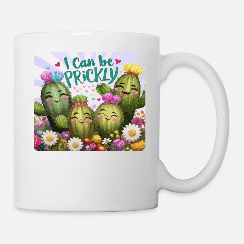 I can be Prickly - Tasse - Weiß