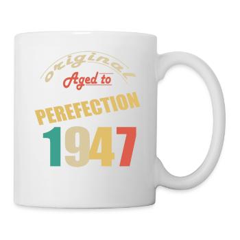 Ich bin 77 Jahre alt | Ich bin 1947 geboren - geboren - Tasse - Weiß - Rechts
