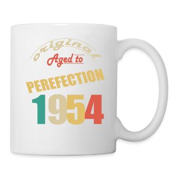 Ich bin 70 Jahre alt | Ich bin 1954 geboren - geboren - Tasse - Weiß - Rechts