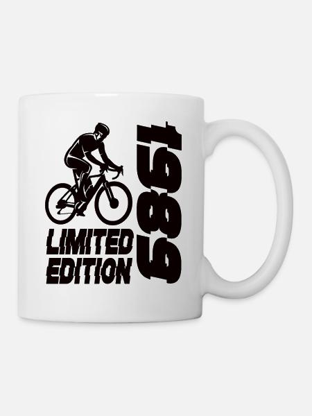 Limited Edition 1989 Limited Edition Fahrrad - Tasse - Weiß