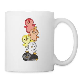 Lithsexuell Flag Pride LGBTQ süße Pinguin - Tasse - Weiß - Rechts