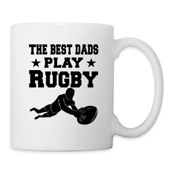 Rugby Game Rugby Player - The best dads play Rugby - Mug - white - Right