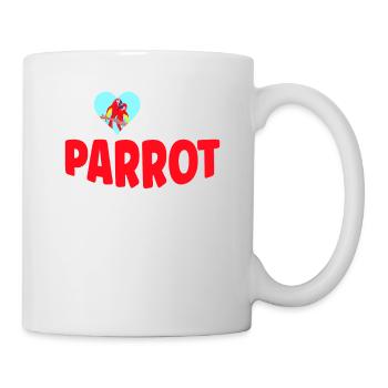 J’adore mon perroquet pour les amateurs de perroquets - Mug blanc - blanc - Droite
